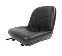 FTVOGUE Sedile Universale per Carrello Elevatore con Supporto Posteriore per Microinterruttore con Binario di Scorrimento, Sedile Regolabile in Pelle PVC per Macchine Tosaerba per Trattori 17,9 X