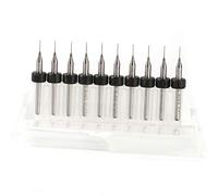 FTVOGUE Set 10 Punte Trapano in Micro Carburo, 0.3 mm, per PCB Circuito Stampato, Gioielli, CNC, Metalli Morbidi, Strumento per Incisione