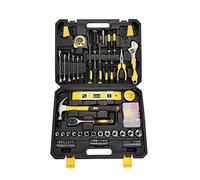 FTVOGUE Set di Attrezzi 108 Pezzi, Cassetta degli Attrezzi in Plastica PE con Utensili Manuali, Kit di Riparazione Automatica Versatile per la Manutenzione della Casa e la Decorazione dell'edificio