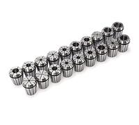 FTVOGUE Set di Mangimi di Fresatura ER32, Kit di Mandrino Collezione 19 Pezzi 2 Mm-20 Mm, con Gamma di Serraggio per le Macchine per Incisioni CNC