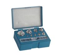 FTVOGUE Set di Peso di Calibrazione della Scala di Gioielli di Prova, 17 Pcs 211.1g 10 Mg-100 G Scala di Test del Peso in Acciaio Set con Pinzette e Scatola di Stoccaggio, Adatto Alla Misurazione