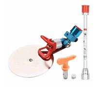 FTVOGUE Set di Strumenti di Guida Universale per Piastra Protettiva con Deflettore Regolabile per Spruzzatura Sui Bordi e Rifinitura Rapida (con palo di prolunga)