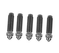 FTVOGUE Set di Ugelli per Stampante 3D in Acciaio Temprato da 5 Pezzi M6x25MM 0.2-0.8MM per Stampa Ad Alta velocità in Fibra di Carbonio Compatibile con Carbon