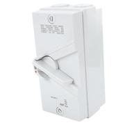FTVOGUE Sezionatore Motore Chiuso 4P, Interruttore di Isolamento Esterno Impermeabile in ABS 63A 440V per Uso Industriale