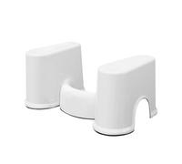 FTVOGUE Sgabello per WC Sgabello da Bagno in Plastica da 7 Pollici Portatile Multifunzionale Antiscivolo per Adulti Donne Anziane Incinte