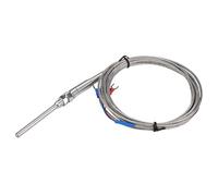 FTVOGUE Sonda Sensore di Temperatura con Termocoppia PT100, Filettatura M8, Risposta Rapida da 50 Mm da 0 a 400 ℃ con Connettori Terminali di Alta qualità per Apparecchiature Industriali (zio