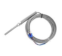 FTVOGUE Sonda Sensore di Temperatura con Termocoppia PT100, Filettatura M8, Risposta Rapida da 50 Mm da 0 a 400 ℃ con Connettori Terminali di Alta qualità per Apparecchiature Industriali (Hmm)