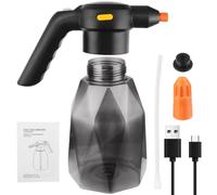 FTVOGUE Spruzzatore Portatile Ricaricabile, Irroratore Elettrico 2L con | ABS+HDPE Materiale, Innaffiare Piante, Pulizia Domestica, Umidificare Aria, Batteria 1500mAh, Ricarica USB, Irrigazione