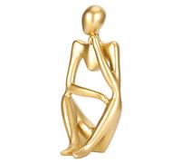 FTVOGUE Statua di pensatore, scultura astratta di pensatore, decorazione per la casa, decorazione fai da te in resina, regalo per gli amici, 27 x 15 x 8 cm