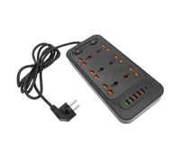 FTVOGUE Striscia di Puls di Riconoscimento Intelligente per L'ufficio Scolastico a Casa 3000w 6 Output 5 Connessioni USB di Tipo C a Tariffa rapida: Comfort Aggiuntivo, Versatile [adatto a Diverse