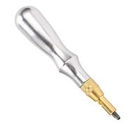 FTVOGUE Strumento per Scanalare la Pelle, Smussatore per Bordi con Manico in Alluminio, Taglio di Precisione per Accessori per Pelletteria