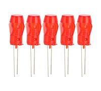 FTVOGUE Supporto in Plastica LED con Anello di Montaggio, Luce Gialla 5mm | Componente indicatore luminoso PC, materiale in nylon, intervallo di temperatura -20 ℃ -120 ℃, paralume per aereo, pannello