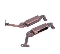 FTVOGUE Supporto per Coperchio a Molla, Cerniera per Coperchio a Chiusura Ammortizzata in Ferro per Armadi e Librerie, Struttura Resistente, Adatta per Applicazioni su Mobili (braccio medio)