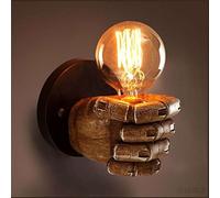 FTVOGUE Supporto per Decorazioni per Lampada da Parete, Materiale in Ferro, Design a Pugno Artistico, Ideale per Uffici e Spazi Abitativi (Mano sinistra)