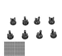 FTVOGUE Supporto per Diodi, Supporto per LED in Nylon66 da 3 Mm, per Cornice, 200 Pezzi Zoccolo per Diodi a Emissione di Luce Nera, da 4 Gradi F a 248 Gradi F, per Installazione di Spie a Pannello