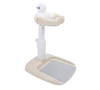 FTVOGUE Supporto per Doccia per Bambini Supporto per Bagnetto per Bambini Torre da Bagno per Abbraccio Regolabile in Altezza con Base Antiscivolo per i più Piccoli (Cachi)