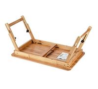 FTVOGUE Supporto per Laptop Pieghevole in Legno, Scrivania per Laptop in bambù 19,7 X 11,8 Pollici o 24,4 X 13,4 Pollici, Gambe Pieghevoli, Tavolo di Sollevamento Portatile per Utenti di Studio a