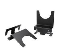 FTVOGUE Supporto per Smerigliatrice Angolare, Supporto per Smerigliatrice a Parete in Acciaio Legato Confezione da 2 per Utensili da 5 Pollici, Stoccaggio Verticale, Ganci per Corda, Installazione