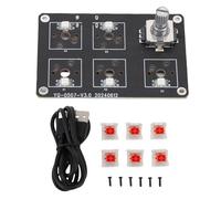 FTVOGUE Switch Meccanico Tastiera Programmabile 5 Chiavi Macro Tastiera Rgb Cavo Usb Cavo 3d
