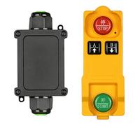 FTVOGUE Telecomando a 2 Tasti, Controller Interruttore Wireless 1CH in Silicone ABS DC12 a 80V 433,92 MHz GFSK 30A 4 modalità per Illuminazione Pompa Acqua Utenti Smart Home