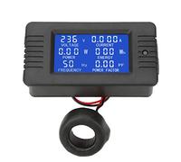 FTVOGUE Tester di Tensione e Corrente del Contatore di Energia Digitale CA, con Tipo Chiuso CT 100A, per Allarme di Sovraccarico per la Misurazione dei Parametri Elettrici