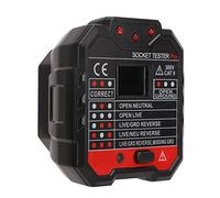 FTVOGUE Tester per Prese per Prese GFCI con 7 Legende di Cablaggio con Indicazioni Visive per CA Standard da 120 V (Spina europea HT106D)