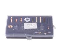 FTVOGUE Tig Welding Glass Cup Consumables Kit, 2mm Thick Argon Nozzle | Assortimento di accessori per torce, parete della tazza da 2 mm, modanatura del vetro in un unico pezzo, giunti in ottone