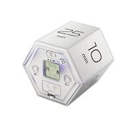 FTVOGUE Timer dell'orologio Digitale Timer di Flip Esagono del Conto alla Rovescia del Conto alla Rovescia, Digitale dell'orologio con Doppia Fascia di Temporizzazione, Avviso Audio Muto per