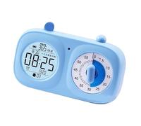 FTVOGUE Timer Visivo, Timer Elettronico a Doppio Schermo con Display LCD e Batteria Ricaricabile da 200 MAh, Sveglia con Conto Alla Rovescia per l'orologio 2 in 1 per la Biblioteca del Dormitorio