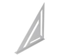 FTVOGUE Trave Quadrata, Righello Triangolare da Carpentiere in Lega di Alluminio, 30 Cm con Scale Incise per Progetti di Lavorazione del Legno e Appassionati di Fai da Te