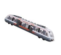 FTVOGUE Treno Giocattolo in Lega, Modello Educativo di Auto da Tirare Indietro con Sezioni Collegabili per di Compleanno per Bambini Dai 3 Anni in su (WHITE)