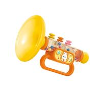 FTVOGUE Tromba Giocattolo per Bambini, Strumento Musicale Giocabile Dal Design dei Cartoni Animati con Pregevole Fattura, per la Prima Educazione e il Tempo di Gioco del Bambino (Rosa) (YELLOW)