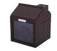 FTVOGUE Umidificatore Mini Camino 200ml, Diffusore Ultrasonico Portatile con Luci e Spegnimento Automatico per Camera Ufficio Viaggio