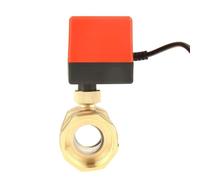 FTVOGUE Valvola a Sfera Motorizzata, G1-1/2" DN40 2 Vie in Ottone a Basso