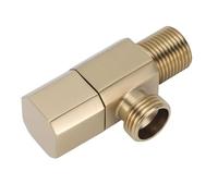 FTVOGUE Valvola di Arresto Ad Angolo in Ottone, Alta Temperatura e Pressione con Dimensioni Compatte e Finitura Elegante, per Collegamenti di WC e Tubi Negli Impianti Idraulici