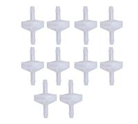 FTVOGUE Valvola di Ritegno in Plastica per Carburante Unidirezionale da 10 Pezzi per Liquidi e Gas in Apparecchiature Mediche per Alimenti e Bevande per Pesci (3 mm traslucido)