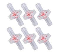 FTVOGUE Valvola di Ritegno, Valvola di Ritegno in Plastica PP a 1 Via da 10 Pezzi con Buona Resistenza Chimica per L'industria Chimica delle Attrezzature per Bevande Alimentari e Acquari (5 mm