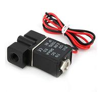 FTVOGUE Valvola di Solenoide in Plastica Durevole IP65 12 V DC 2 Posizione 2 Via per Olio d'Acqua dell'Aria Facile Installare e Mantenere (G1/8")