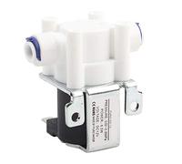 FTVOGUE Valvola Elettrica DC 12V Valvola Elettrica 1/4 Pollici Connetti Rapida Valvola di Acqua Normalmente Chiusa per Purificatore d'Acqua RO Dispenser