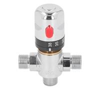 FTVOGUE Valvola Miscelatrice Termostatica, Miscelatore di Controllo Acqua Calda Fredda in Ottone, Temperatura Regolabile 20-122F per Doccia da Bagno