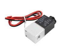 FTVOGUE Valvola Pneumatica Normalmente Chiusa, Elettrovalvola a Solenoide Elettrica da 12 V CC, Corpo in Alluminio con Guarnizione NBR, 1 8 NPT, Bobina da 4 W, Risposta Rapida per Tubazioni Acqua