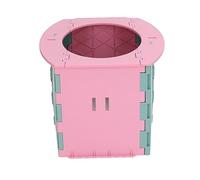 FTVOGUE Vasino per Bambini, Toilette Portatile Pieghevole per Viaggi, Campeggio, Guida a Lunga Distanza con Borsa per la Pulizia per un Facile Utilizzo e Conservazione (Verde Rosa)