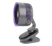 FTVOGUE Ventilatore Oscillante Automatico 100 velocità a Basso Rumore con Display LED, Piccolo Ventilatore Scrivania con Ricarica di Tipo C per Camera Letto Ufficio con Regolazione a 90 Gradi