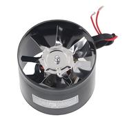 FTVOGUE Ventilatore per Condotto in, Ventilatore per Tubi in Acciaio Legato da 3,94 Pollici con Valvola di Ritegno e Motore con Cuscinetti a Sfera Flusso D'aria da 140 M3 H per Bagno, (Spina europea)