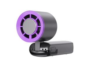 FTVOGUE Ventola di Raffreddamento a Semiconduttore Ventola Portatile Pieghevole a velocità Continua a 100 Livelli con Tecnologia ICE Super Cooling per Viaggi in (Raffreddamento a ghiaccio grigio +