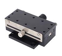 FTVOGUE X-Axis Manual Fine-Tune Stage, Dovetail Guide Rack Drive | Scorrimento controllato dalla manopola del , corpo in lega di alluminio, protezione dei bordi con angolo R, posizionamento