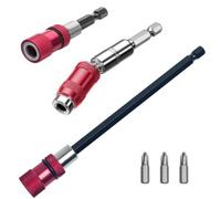 FTXanty 3pcs Portainserti Magnetico 1/4 Punta per Cacciavite Magnetico Portainserti Sgancio Rapido Profondità Vite Regolabile Portapunte Magnetico con Arresto di Profondità