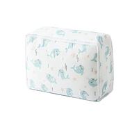 FTYEBDNC 2Pcs Folding Storage Basket, Storage Bfor Duvet Blanket, Dust-Proof Closet under Bed Big Moistureproof Organizer/Light Green/57 X 22 X 40Cm