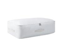 FTYEBDNC Closet Large Storage Basket, Underbed Folding Storage Bfor Clothes Quilt Blanket Travel Quilts Organizer/Grey/60X45X30Cm