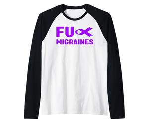 Fu Emicrania Shirt - Fu Emicrania Consapevolezza Mal di Testa Maglia con Maniche Raglan